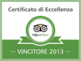 Cerficato Eccellenza TripAdvisor 2013