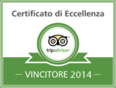 Cerficato Eccellenza TripAdvisor 2014