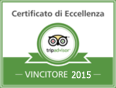 Cerficato Eccellenza TripAdvisor 2015