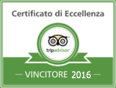 Cerficato Eccellenza TripAdvisor 2016